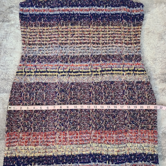 St. John Ellah Tweed Knit Multicolor Dress Size 14 - Picture 6 of 9